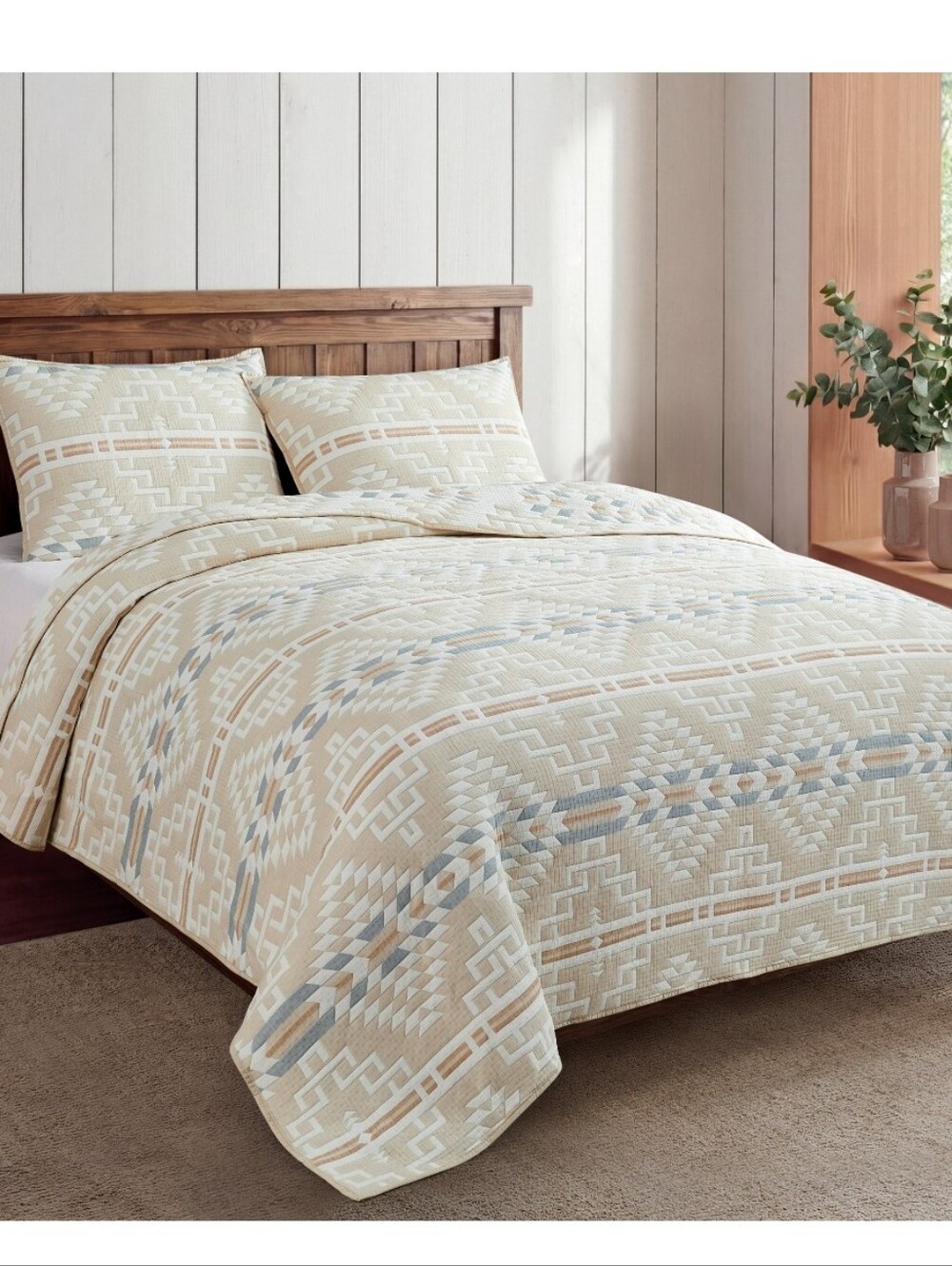 (6)Pendleton Cotton Woven Coverlet 3piece Set